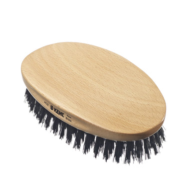 KENT Herrenbürste, Kardätsche, oval, gemischte Borste, schwarz