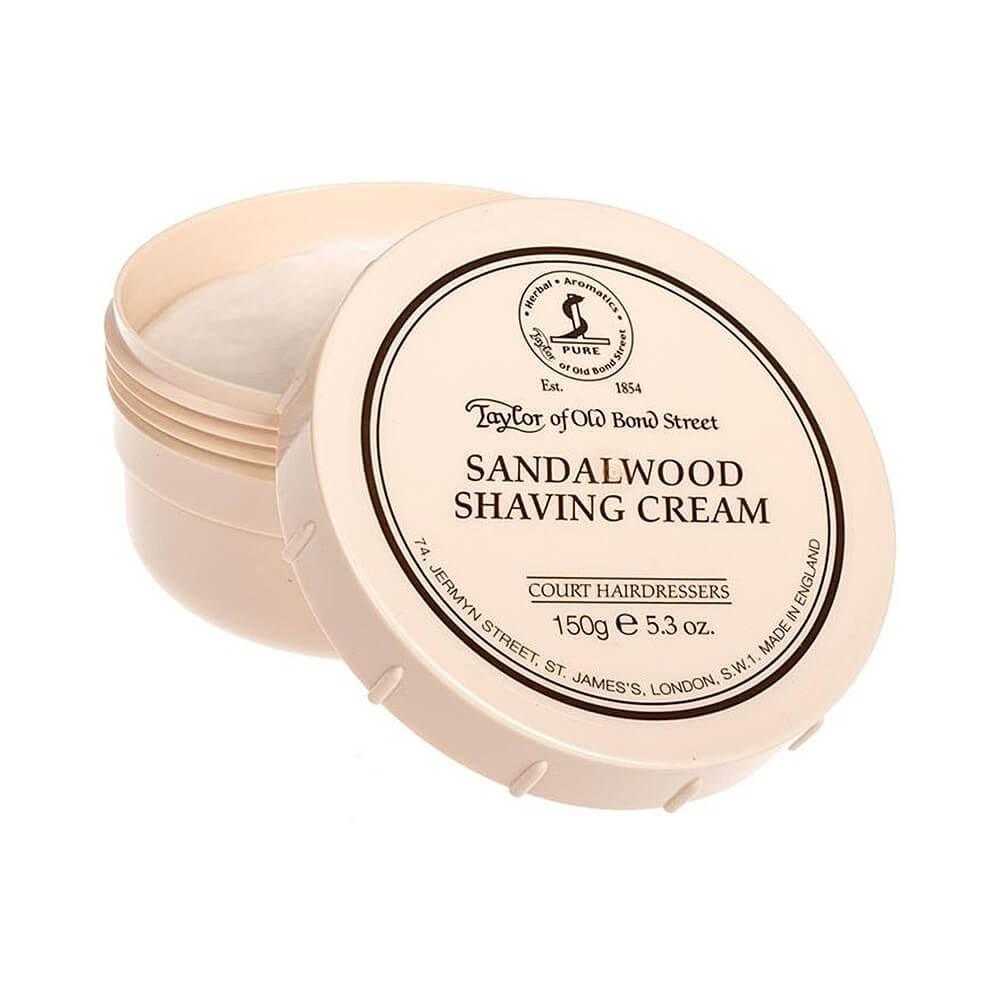 TAYLOR OF OLD 150 Cream Shaving Tiegel, Tonsus Sandalwood g – STREET BOND