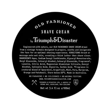 TRIUMPH & DISASTER Old fashioned Rasiercreme im Tiegel, 100 Milliliter