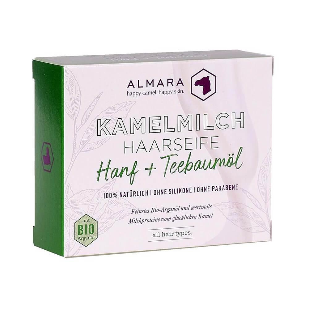 ALMARA Kamelmilch Haarseife Hanf & Teebaumöl 100 g – Tonsus